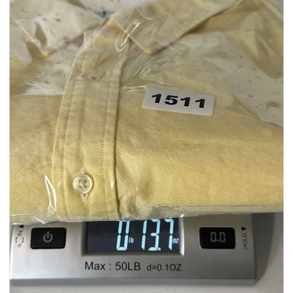 POLO Ralph Lauren Button Down Shirt Yellow Short Sleeve Oxford Men's 2X Big NWT